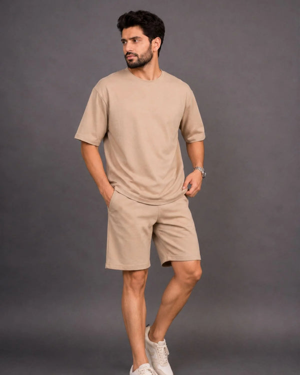 Premium Lounge Co-Ord – Sand Beige