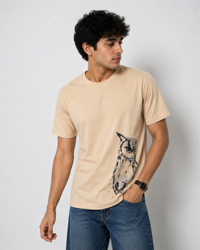 Monochrome Owl Graphic Tee