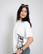 Monochrome Owl Graphic Tee