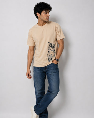 Monochrome Owl Graphic Tee