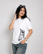 Monochrome Owl Graphic Tee