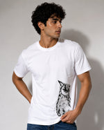 Monochrome Owl Graphic Tee