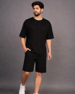 Premium Lounge Co-Ord – Midnight Black