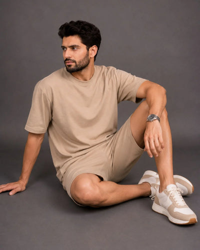 Premium Lounge Co-Ord – Sand Beige