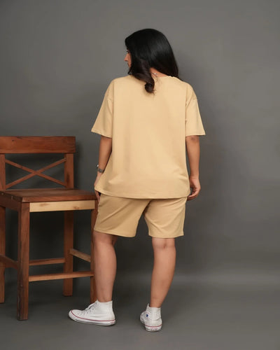 Premium Lounge Co-Ord – Sand Beige