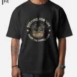 Surfing For Life Oversized Fit Puff Print T-shirt