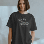 Stay Ride Oversized Fit Puff Print T-shirt