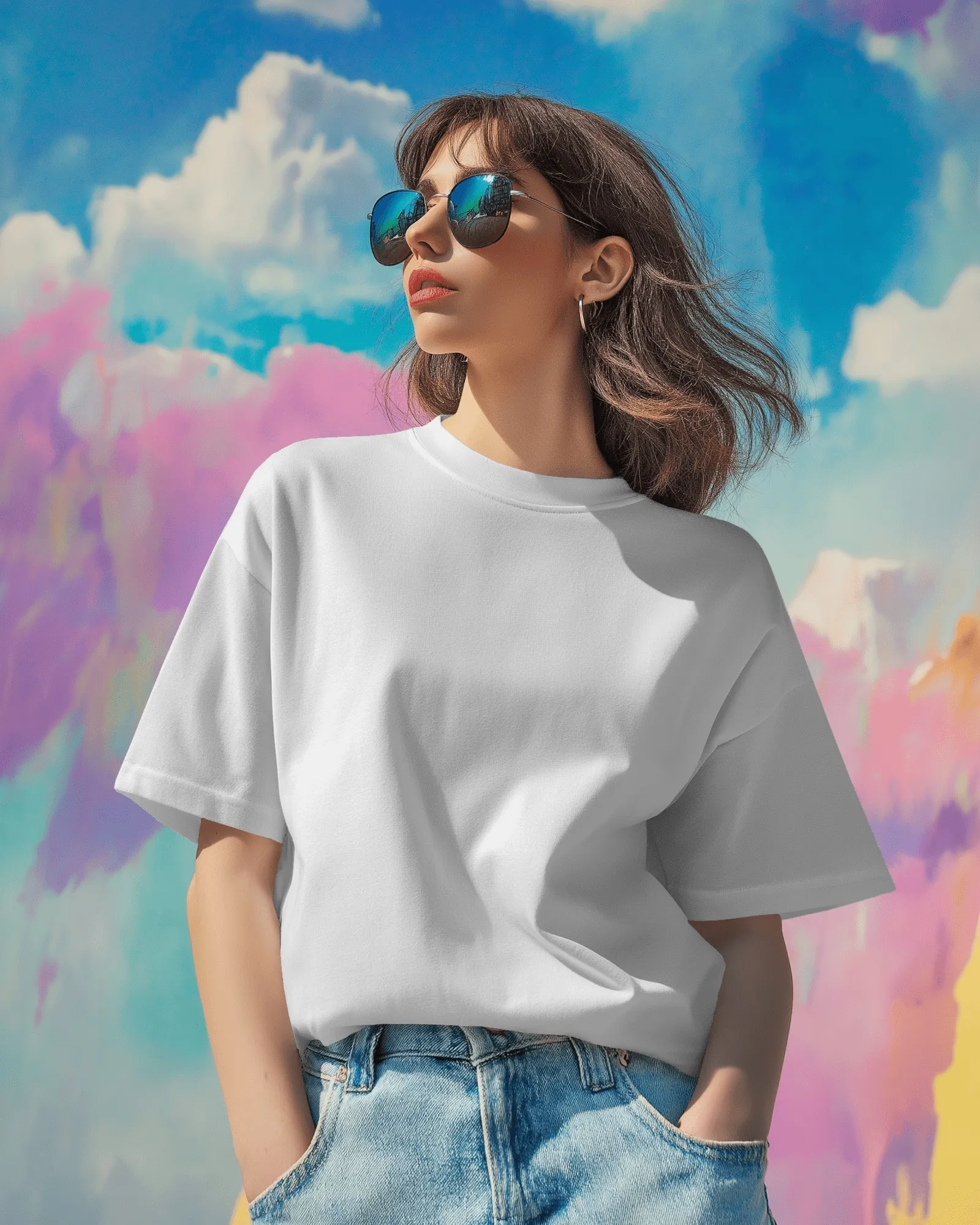 woman-in-sunglasses-wearing-t-shirt-with-vibrant-background-0410-4