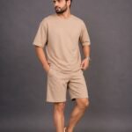 Men Premium Lounge Co-Ord – Sand Beige