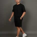 Men Premium Lounge Co-Ord – Midnight Black