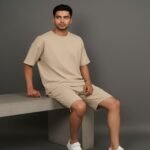 Men Premium Lounge Co-Ord – Sand Beige