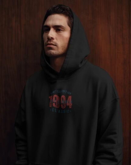 Vintage 1994 - Midnight Black Heavyweight Hoodie