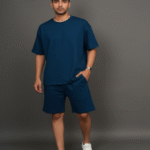 Men Premium Lounge Co-Ord – Pacific Teal