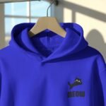 Cute Meow - Sapphire Blue Heavyweight Hoodie