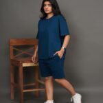 Women Premium Lounge Co-Ord - Pacific Teal