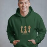 Pawsitive Namaste - Forest Green Heavyweight Hoodie