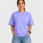 Women Oversized Fit Solid T-shirt